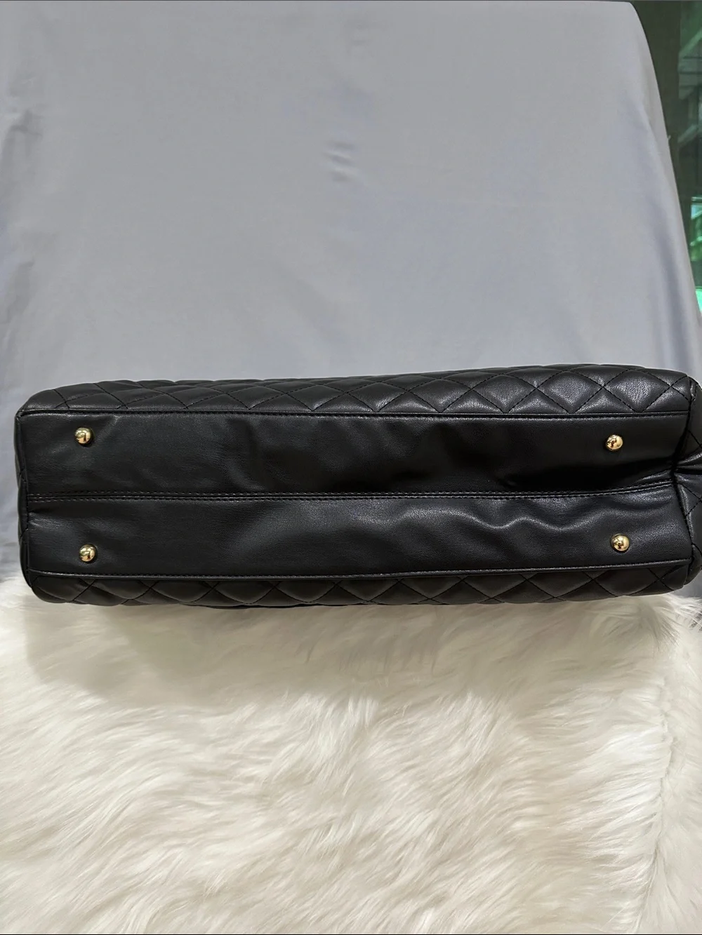Gilda Paris Black Large Quilted Tote bag NWT’S